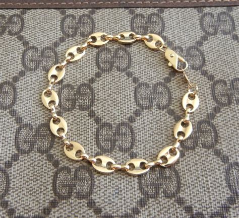 vintage gucci link bracelet|14k gold gucci link bracelet.